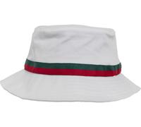 Flexfit Cappello a secchiello a righe Einheitsgröße Bianco