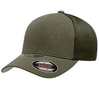 Flexfit Cappello Camionista UniPanel Melange, Oliva, Large-X-Large