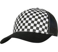 Flexfit Cappello Checkerboard Retro Trucker Nero/White Einheitsgröße Nero