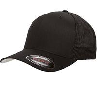Flexfit Cappello da Baseball con Visiera Curva e Retina, Mesh Trucker Cap, Unisex, Cuciture Solide, Cappello in Stile Hip Hop, Taglie S-M / L-XL