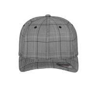Flexfit Cappello da Baseball con Visiera Curva, Glen Check, Cuciture Solide, Cappello in Stile Hip Hop, Disponibile in Diverse Taglie
