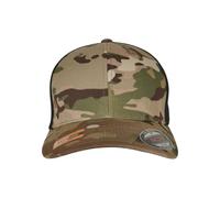 Flexfit Cappello da Baseball con Visiera Curva, Multicam Trucker Mesh cap, Cappello Unisex, Cuciture Solide, Cappello in Stile Hip Hop, Taglie S-M / L-XL