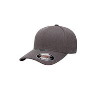 Flexfit Unipanel Melange cap, Cappellino da Baseball Unisex - Adulto, Melangeheathergrey,
