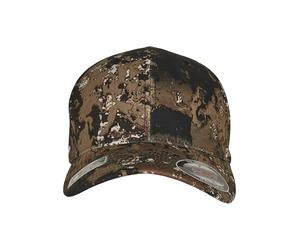 Flexfit Cappello da Baseball con Visiera Curva, Veil Camo, Unisex, Cuciture Solide, Cappello in Stile Hip Hop, Taglie S-M / L-XL