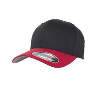 Flexfit Cappello da Baseball con Visiera Curva, Wooly Combed 2-Tone, Unisex, Cuciture Solide, Cappello in Stile Hip Hop, Taglie S-M / L-XL