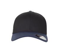 Flexfit Cappello da Baseball con Visiera Curva, Wooly Combed 2-Tone, Unisex, Cuciture Solide, Cappello in Stile Hip Hop, Taglie S-M / L-XL