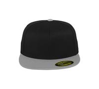 Flexfit Erwachsene Mütze Premium 210 Fitted 2-Tone, Blk/Gry, S/M, 6210T