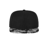 Flexfit Cappello da Baseball con Visiera Piatta, Motivo Rose, Materiale Traspirante, Cappello in Stile Hip Hop, Cappello Taglia Regolabile