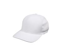 Flexfit Delta Baseball Cap, Unisex Basecap aus Polyester für Damen und Herren, ohne Naht, wasserabweisend, white, L/XL
