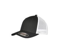 Flexfit Cappellino Trucker Uomo in maglia riciclata Nero/Bianco S/M