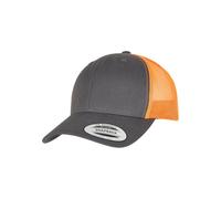 Flexfit Cappello da baseball 'Retro' grigio / arancione neon Uomo Flexfit 55-60