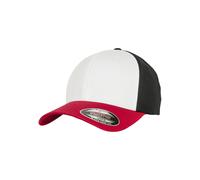 Flexfit Cappello da baseball 3-Tone Donna Rosso/Bianco/Nero S/M