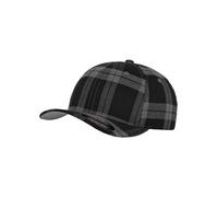 Flexfit Cappello da baseball 'Tartan Plaid' grigio scuro / nero Donna Flexfit 56-57 grigio scuro / nero