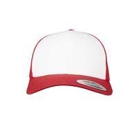 Flexfit Cappello da Baseball Unisex in Tinta Unita con Visiera Curva e Retina, Trucker, Taglia Unica, Chiusura di Plastica in Tono Coordinati, Inserti in Rete per Aerazione Ottimale, 6606CF, Verde