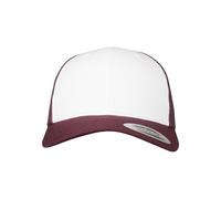 Flexfit Cappello da Baseball Unisex in Tinta Unita con Visiera Curva e Retina, Trucker, Taglia Unica, Chiusura di Plastica in Tono Coordinati, Inserti in Rete per Aerazione Ottimale, 6606CF, Verde