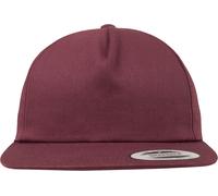 Flexfit Cappello destrutturato con 5 pannelli a scatto Maroon Einheitsgröße Rosso