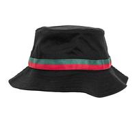 Flexfit Cappello a secchiello a righe Einheitsgröße Nero