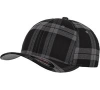 Flexfit Cappello Tartan Plaid Nero/Grigio S/M Nero