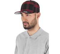 Flexfit Cappello Tartan Plaid Nero/Rosso L/XL Nero