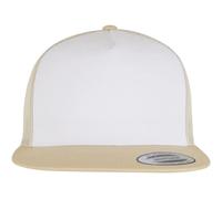Flexfit 6006w-classic Trucker Cappellino da Baseball, Oro/Bianco/Beige, Taglia Unica Unisex-Adulto