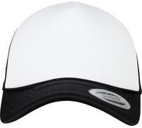 Flexfit Cappello Trucker in schiuma Visiera curva nero/biancoite/nero Einheitsgröße Nero