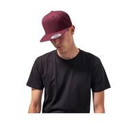 Flexfit Classic Snapback Cap, Mütze Unisex Kappe für Damen und Herren, One Size, Farbe maroon/maroon