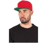 Flexfit Classic Snapback Cap, Mütze Unisex Kappe für Damen und Herren, One Size, Farbe red