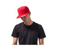 Flexfit Classic Snapback Cap, Mütze Unisex Kappe für Damen und Herren, One Size, Farbe red/red