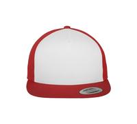 Flexfit Cappello da baseball 'Classic' rosso / bianco, Taglia 55-60