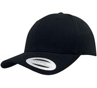Flexfit Damen und Herren Baseball Caps Curved Classic Snapback Cap, Farbe Schwarz