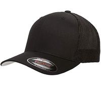 Flexfit Erwachsene Mütze Mesh Trucker Kappe, Black, one Size
