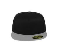 Flexfit Erwachsene Mütze Premium 210 Fitted 2-Tone, Blk/Gry, S/M, 6210T