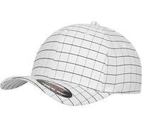Flexfit Erwachsene Mütze Square Check Cap, Wht/dark Navy, L/XL