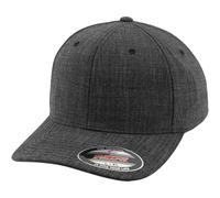 Flexfit Fine Melange Cap Black Baseballkappe Unisex Sportivo Elastici Mélange