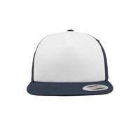 Flexfit Foam Trucker With White Front Nvy/Wht/Nvy One Size, Yupoong Headwear Unisex Adulto, Taglia unica