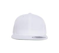 Flexfit Kinder Pro-Style Twill Snapback Youth Cap Kape, White, 6-14 Jahre