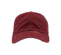 Flexfit Low Profile Destroyed Caps, Maroon, one Size