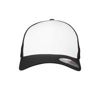 Flexfit Maglia Colorato Anteriore Trucker Cap Bianco High Fitted Cappello S/M L