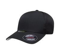 Flexfit Melange Unipanel Cappellino Trucker, Nero, S/M