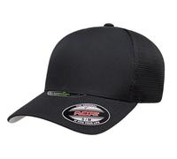 Flexfit Melange Unipanel Cappellino Trucker, Nero, S/M