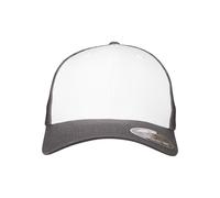 Flexfit Cappello da baseball unisex con fronte in mesh multicolore (grigio scuro/bianco) L/XL