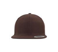 Flexfit Classic Snapback Cap, Mütze Unisex Kappe für Damen und Herren, One Size, Farbe brown