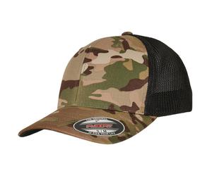 Flexfit Multicam Trucker Maglia Cappello Berretto Camo-Stil Mimetico Esterno