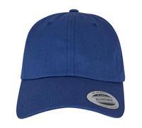 Flexfit Profilo Basso 6 Pannello Cotone Twill Cappello Baseball Grey Blu Bianco
