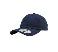 Flexfit Profilo Basso 6 Pannello Cotone Twill Cappello Baseball Grey Blu Bianco