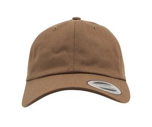 Flexfit Profilo Basso 6 Pannello Cotone Twill Cappello Baseball Grey Blu Bianco