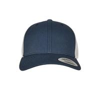 Flexfit Retro Trucker 2-Tone Cappellino da Baseball, Argento/Blu Marino, Taglia Unica Unisex-Adulto