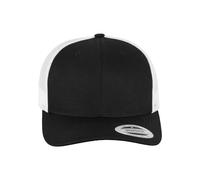 Flexfit Retro Trucker 2-tone Blk/Wht One Size, Yupoong Headwear Unisex Adulto, Taglia unica