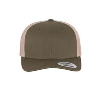 Flexfit Cappello da baseball Retro Trucker bicolore cachi e cipria Taglia 55-60