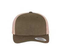 Flexfit Retro Trucker 2-Tone Kappe, mossgreen/Khaki, One Size
